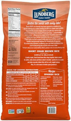 Lundberg Organic Short Grain Brown Rice, Bulk Bag, Sticky Rice, 12 Lb
