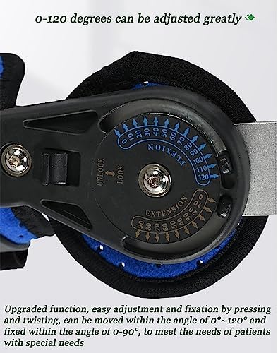 Adjustable Telescoping Hinged Elbow Brace,Elbow Splint Night Sleep Support & Pain Relief,Men & Women Surgery Injury Recovery,Tendonitis,Cubital Tunnel Syndrome,Right