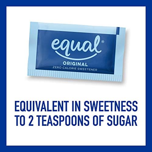 EQUAL 0 Calorie Sweetener, Aspartame and Acesulfame-K Sweetener Packets, Zero Calorie Sugar Alternative, Erythritol Free, 2000 Ct (Pack of 1)