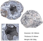 Rockcloud Natural Druzy Agate Geode Mineral Irregular Quartz Crystal Cluster Collection Specimen for Home Decor, 0.22-0.44 lb