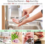 Hand and Nail Brush cleaner,Stainless Steel Soap, fingernail toe Cleaning Scrubbing Brushes & Help Eliminating Smells Absorb Odor (1 PCS)