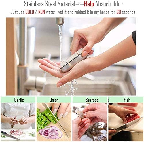Hand and Nail Brush cleaner,Stainless Steel Soap, fingernail toe Cleaning Scrubbing Brushes & Help Eliminating Smells Absorb Odor (1 PCS)