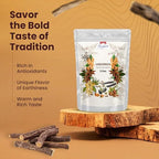 Licorice (Mulethi) Root Sticks, Glycyrrhiza glabra, Yashimadhu Dried Root Sticks, Natural SPICES (LIQUORICE WHOLE, 3.5oz (100g))