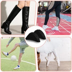 4 Pairs Shoe Filler for Too Big Shoes Women Soft Sponge Shoe Filler Inserts Adjustable Shoes Toe Inserts Big Toe Plug Foot Brace Pads Black Toes Cushions for High Heel Flats Sneakers