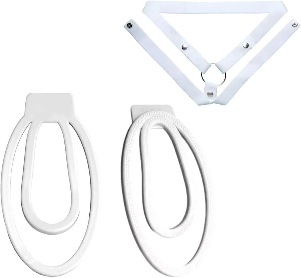 2 Sizes Men's Flat Protection Cage Set with 1 Adjustable 3-Way Elastic Band-USZB23 (White)