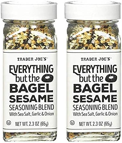 Trader Joe's Everything but The Bagel Sesame Seasoning Blend 2.3 Oz (2-Bottle)