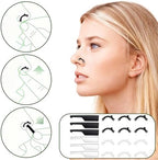 6Pairs Nose Lifter, Nose Shaper, Noses Up Lifting Shaping Clip, Noses Job Insert for Rhinoplasty Shaping, No Pain Invisible Shaper Tool Straightening Beauty Kit Women Men (Black + Transparent)