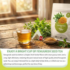 Samcci - Fenugreek Seed Tea Bags, 50 Teabags, 3g/bag - Natural Healthy Fenugreek Methi Seeds Herbal Tea - Non-GMO - Caffeine-free - Support Digestion & Improve Heart Health