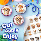 30 x Edible Cupcake Toppers – Amazing Dog Themed Collection of Edible Cake Decorations | Uncut Edible on Wafer Sheet