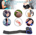 Wrist Brace, Compression Wrist Strap Support Wrist for Men & Women, Youth & Elderly, Boys& Girls, One Size Adjustable, Sports Wristband 1 PCS (Black)