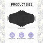 PHOGARY Reusable Menstrual Pads for Heavy Flow with Wet Bag, 7 Pieces Sanitary Pads Set with Wings for Women, Washable Overnight Cloth Panty Liners
