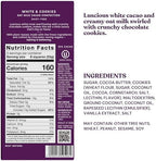 7th Heaven, Vegan Oat Milk Chocolate Bars: White & Cookies - (3.5 oz - 4 Pack), Healthy Chocolate, Perfect Valentines Gift For Your Loved Ones, 100% Dairy Free, Non GMO, Kosher Parve, Cruelty Free, Fair Trade Cocoa