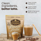 Leaner Latte Instant Coffee + Creamer Mix | 0g Sugar, Keto, Low Carb | Metabolic- Friendly, Naturally Sweetened | Plant-Based, Dairy-Free | MCT Oil & L-Theanine for Calm FocusV