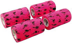 SyrFlex Cohesive Bandage 4” Pink Flamingo 4pk