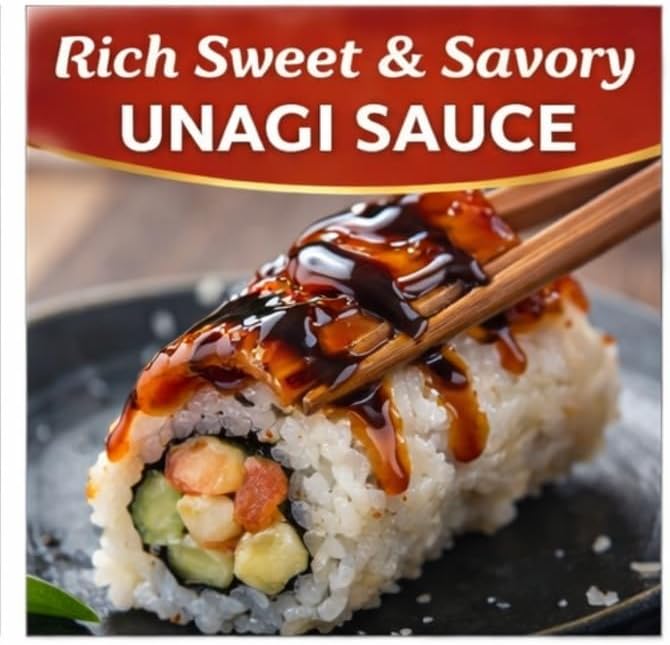 Japanese Unagi Sauce, Sweet Savory Eel Sauce Glaze, 3 Pack, 11.8 Fl Oz Bottles, for Sushi Rolls, Rice Bowls and Grilling