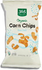 365 by Whole Foods Market, Organic Sea Salt Corn Chips, Vegan, Gluten-Free, 9 Ounce