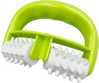 Cellulite Massage, Fascia Blaster Tool with Two-Wheel Massage Handle,Relax Muscles to Relieve Stress,Increases Blood Circulation,Apply to Arm/Shoulder/Leg/Back/Buttocks/Abdomen(Green)