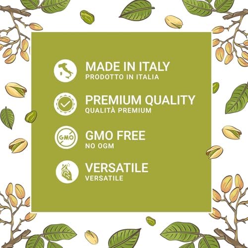 EATALIAN by AMZ BETTER Pistachio Cream, 7oz/200 gr, Spreadable Pistachio Paste, Sweet and Unique Taste, Ideal on Bread, for Cakes, Dessert, Ice Cream, Excellent for Dubai Chocolate, Made in Italy