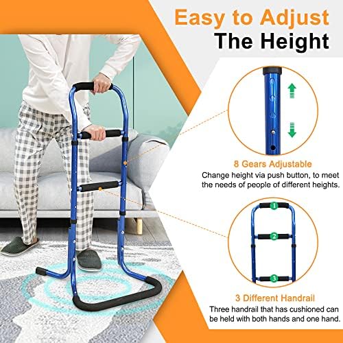 Chair Stand Assist for Elderly Bed Rails Adults Safety Assist Chair Lift Bed Cane for Seniors Bed Assist Bar Bedside Rail Sit to Stand Lift Portable Railing Mobility Aids Couch Assistance Stand Up