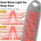Cordless Wrist Heating Pad Massage, Wrist Massager with Heat and Red Light, Carpal Tunnel Massager, Red Light Therapy for Wrist and Hand, 660nm/850nm, Heated Wrist Wrap for Carpal Tunnel Relief