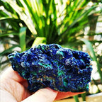 1pcs Natural Azurite Malachite Crystal Mineral Gemstone Reiki Specimen Reiki Stone Jewelry Making Home Decoration(300 to 400g)