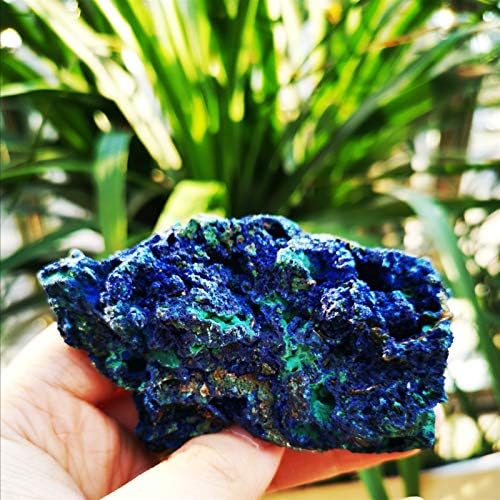 1pcs Natural Azurite Malachite Crystal Mineral Gemstone Reiki Specimen Reiki Stone Jewelry Making Home Decoration(300 to 400g)