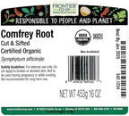 Frontier Co-op Comfrey Root, Cut and Sifted, Certified Organic, Kosher | 1 lb. Bulk Bag | Symphytum officinale L.