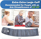 ELERA Extra Large Blood Pressure Cuff (9"-24" | 22-60cm) - XL Replacement BP Cuff for Big Arms, Compatible with Most BP Monitors, Adult Cuff Only - 6 Connectors