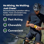 SaltStick Electrolyte FastChews - 60 Orange Chewable Electrolyte Tablets - Salt Tablets for Runners, Sports Nutrition, Electrolyte Chews - 60 Count Bottle