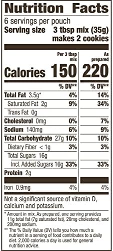 Betty Crocker Chocolate Chip Cookie Mix, Makes (12) 2-inch Cookies, 7.5 oz. (Pack of 9)