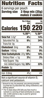 Betty Crocker Chocolate Chip Cookie Mix, Makes (12) 2-inch Cookies, 7.5 oz. (Pack of 9)