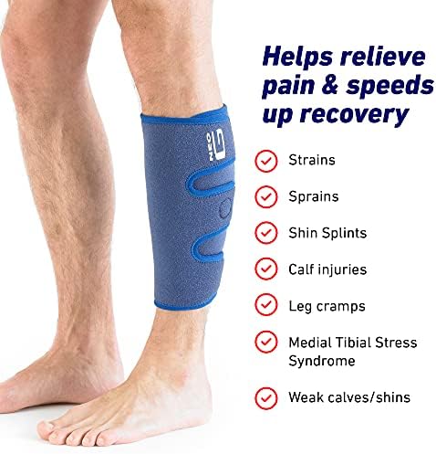 Neo-G Calf Brace for Shin Splints, Lower Leg Pain Relief - Calf Brace for Torn Calf Muscle, Running, Sports, Recovery - Adjustable Calf Support - Class 1 Medical Device