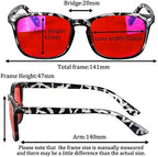 SHINU Blue and Green Wavelength Blocking Glasses Disruptive Light Blocking Glasses Red Lens Eliminate Eye Strain 068RD