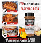 Heath Riles Cajun Seasoning Rub, Cajun-Creole, Louisiana Inspired Cajun Spice & Heat, Champion Pitmaster Recipe, 8 oz.