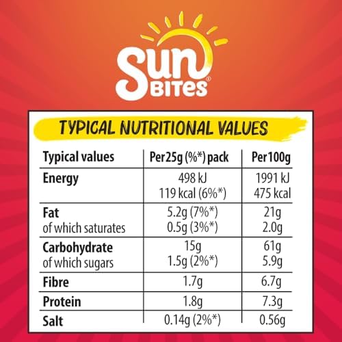 Sunbites Sweet Chilli Multipack Snacks, 150 g