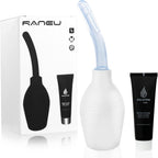 RANEU Enema Bulb Kit with Lube Anal Douche Superior Materials Douche for Men Women Made of Comfortable Material