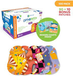 Opthopatch Kids Eye Patches with Extra Hypoallergenic Acrylic Adhesive, 100 Breathable Patches for Amblyopia & Lazy Eye, Fun Boy-Friendly Designs, 3 Rewards Chart Included by Defined Vision