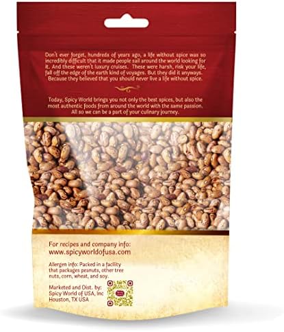 Spicy World Italian Borlotti Beans 2 Pound Bag - Product of Italy - All Natural - Cranberry Beans, Italian Kidney Bean