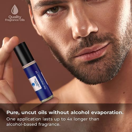 Quality Fragrance Oils' Eros for Men Impression #126 | Long-Lasting Perfume Oil, Alcohol-Free, Strong Scent, 10ml Roll-On | Affordable Alternative to Designer Fragrances