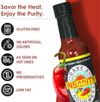 Dave's Gourmet Original Insanity Hot Sauce - As Seen on Hot Ones Season 1 - Sauce for Burgers, Burritos, Stews - Hot Sauce Challenge Favorite - Bold Flavor Red Sauce - 5oz (Pack of 1)