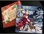 20-ct Animals Santa Napkins for Decoupage - Christmas & Winter Decorative Napkins for Dinner & Lunch