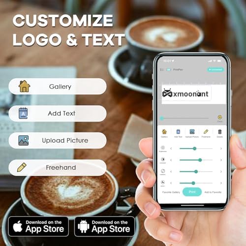 Mxmoonant Coffee Printer Handheld Portable Printpen DIY Custom Text Pattern for Bread Biscuit Cake