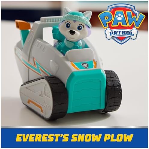 Paw Patrol, Everest’s Snow Plow, Toy Vehicle with Collectible Action Figure, Sustainably Minded Kids Toys for Boys & Girls Ages 3 and Up