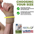 NeoTech Care Hand Palm Wrist Support (Beige, Size M, 1 Unit)