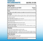 Puregen Labs Sodium Bicarbonate Tablets 650mg (10 Grains) - 200 Count | USP Grade Baking Soda Supplement, Natural Relief of Acid Indigestion, Heartburn, Sour Stomach & Upset Stomach