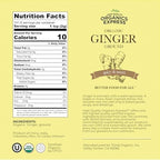 HQOExpress Organic Ground Ginger – Non GMO, Kosher, USDA Certified Organic Ginger Powder – Hot and Spicy Aromatic Seasoning for Baking, Rubs, Marinades and Smoothies, 14 oz. Chef Jar