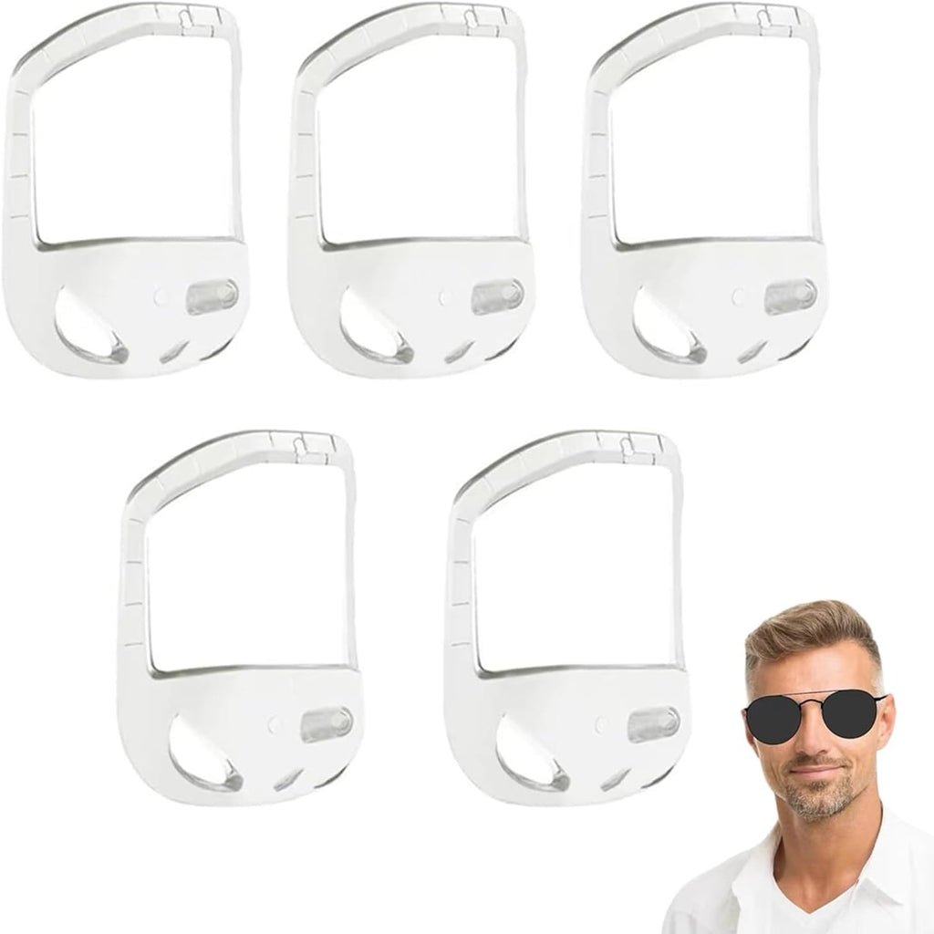 Beard Shaping Tool Set: 5 Size Goatee Shaper for Men, Goatee Shaving Template & Beard Guide Shaper, Mustache Grooming Kit Face Hair Styling Template for Precise Trimming