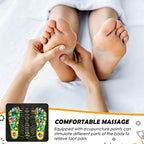 BBTO Foot Massage Mat Reflexology Walk Stone Road for Acupressure Foot Massage Acupoint Mat for Long Sitting Elderly Students and Office Workers(68.9 x 13.78 Inches)