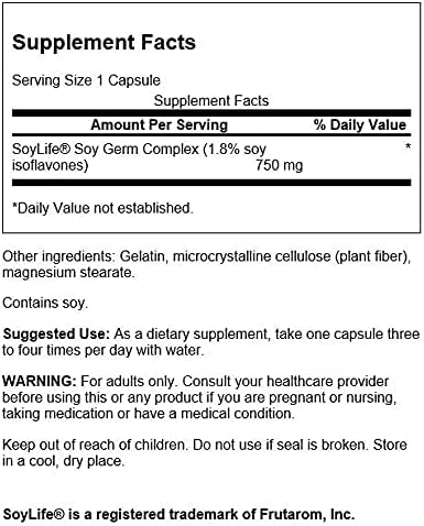Swanson Soy ISOFLAVONES STD 750 MG 120 CAPS