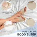 KTSAY 2PCS Bunion Corrector for Women & Men, Big Toe Straightener with Splint & Pads, Comfortable & Breathable for Day/Night Support, Hallux Valgus Pain Relief Non-Slip Socks (1, Beige)